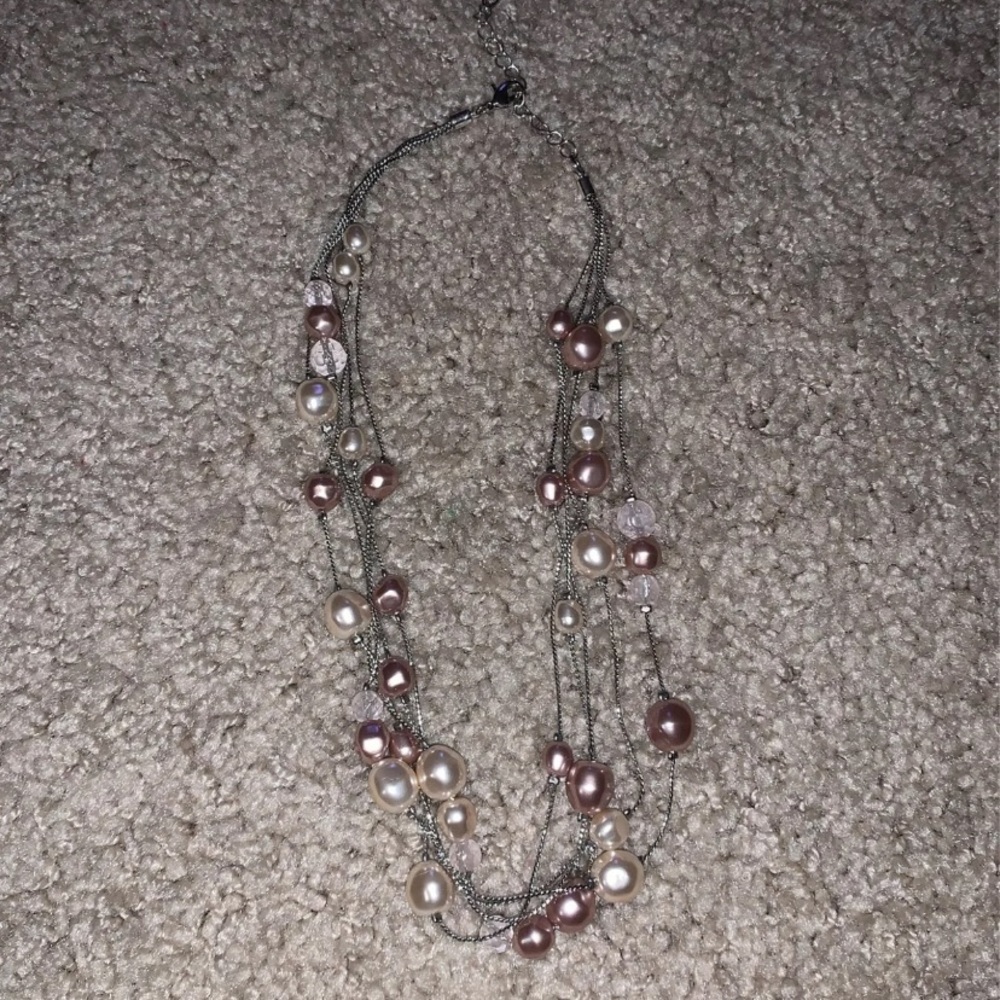 Vintage Pearl/Rose Gold Necklace